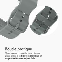 imoshion Bracelet Wave en silicone Samsung Galaxy Watch 8 (40/44mm) / Classic (46mm) - Gris foncé