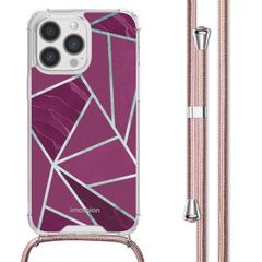 imoshion Coque Design avec cordon iPhone 13 Pro Max - Bordeaux Graphic