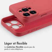 imoshion Coque Couleur avec MagSafe iPhone 15 Pro - Dusty Rose