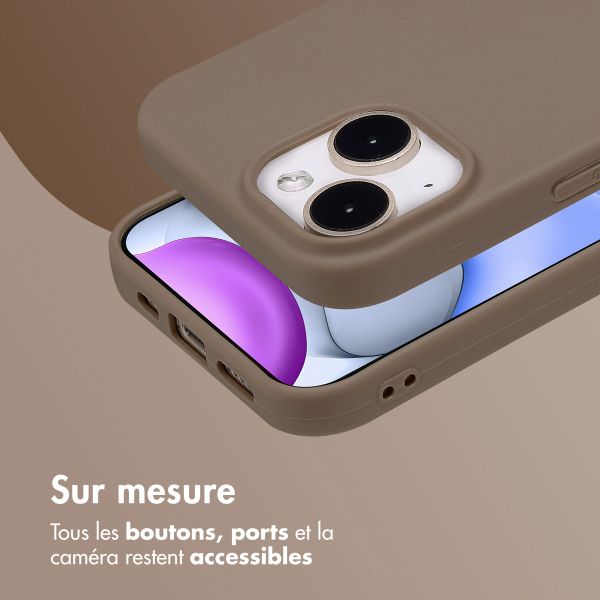 imoshion Coque Couleur Apple iPhone 15 - Marron