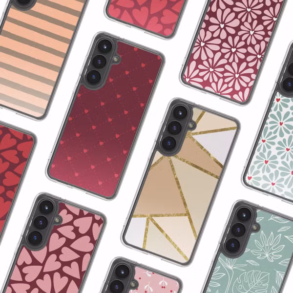 imoshion Coque Design Samsung Galaxy S25 FE - Crush Check Coral Dust