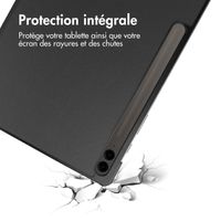 imoshion Coque tablette Trifold Samsung Tab S10 Plus / Tab S9 FE Plus / Tab S9 Plus 12.4 pouces - Noir