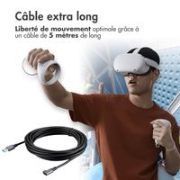 imoshion Câble Link Oculus Quest 1 & 2 en Meta Quest 3 - 5 metre - Noir