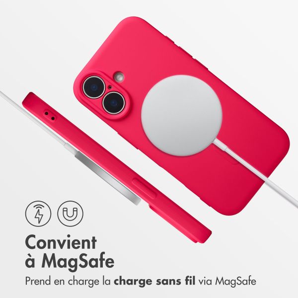 imoshion Coque Couleur avec MagSafe Apple iPhone 16 - Neon Pink