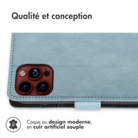 imoshion Étui de télephone portefeuille Apple iPhone 15 Pro - Bleu clair