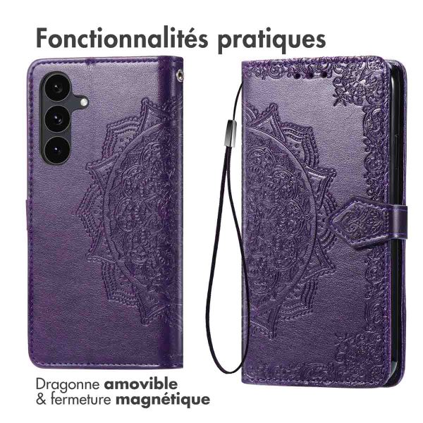 imoshion Etui de télephone Mandala Samsung Galaxy S25 FE - Violet