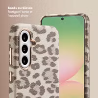 Selencia Coque Sabi imprimé panthère avec MagSafe Samsung Galaxy A56 - Soft Ivory