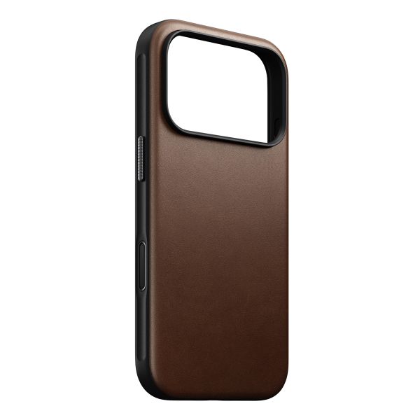 Nomad Coque Modern Leather avec MagSafe Apple iPhone 17 Pro - Marron