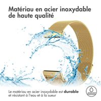 imoshion Bracelet magnétique milanais le Fitbit Versa 4 / 3 / Sense (2) - Dorée