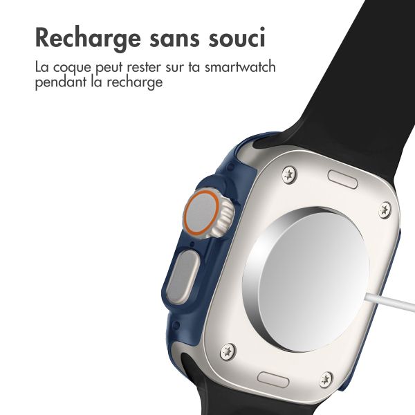 imoshion Coque rigide à couverture complète Apple Watch Ultra / Ultra 2 / Ultra 3 - 49 mm - Bleu foncé