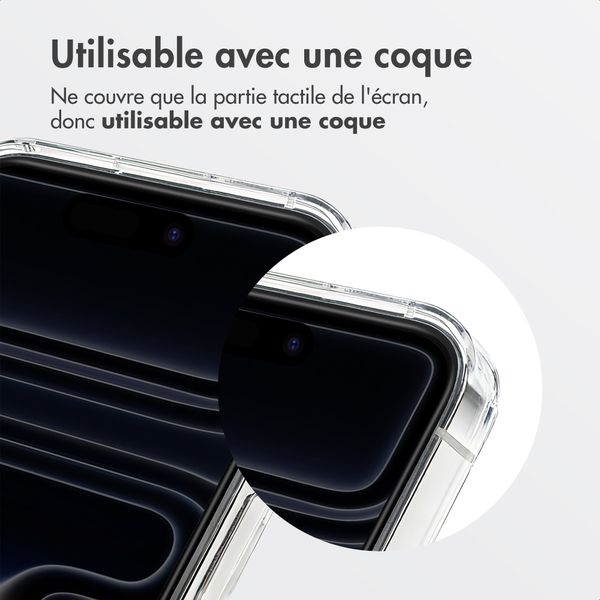 Accezz Protection d’écran en verre trempé avec filtre de confidentialité + Applicateur Apple iPhone 17 Pro