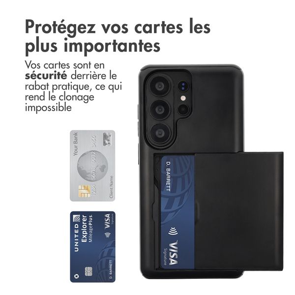 imoshion Coque arrière avec porte-cartes Samsung Galaxy S26 Ultra - Noir