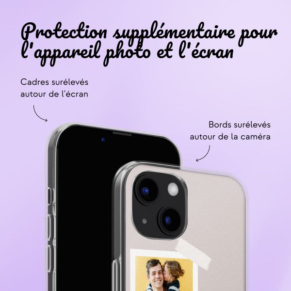 Coque personnalisée avec pellicule N°1 iPhone 13 - Transparent