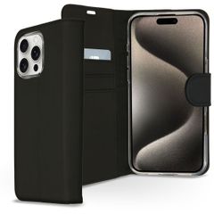 Accezz Étui de téléphone portefeuille Wallet iPhone 16 Pro - Noir