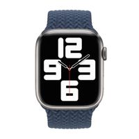 Apple Bracelet Solo tressé Apple Watch | 38/40/41/42 mm - Taille 9 - Abyss Blue