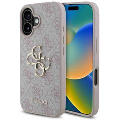 Guess Coque 4G Metal Logo iPhone 16 - Rose