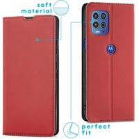 imoshion Étui de téléphone Slim Folio Motorola Moto G100 - Rouge