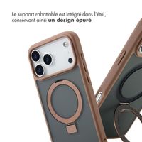 Accezz Coque Ring Stand avec MagSafe Apple iPhone 17 Pro - Marron