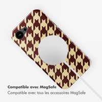 Selencia Coque arrière Vivid avec MagSafe Apple iPhone 16e - Pied-de-Poule