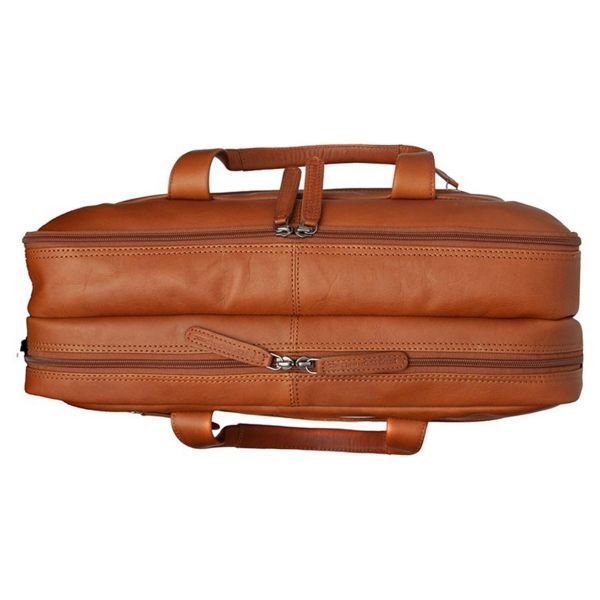 The Chesterfield Brand Sac ordinateur 17 pouces Ryan - Cuir véritable - Cognac