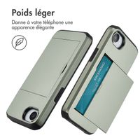 imoshion Coque arrière avec porte-cartes iPhone 16e - Vert