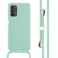 imoshion Coque en silicone avec cordon Samsung Galaxy A13 (4G) - Vert menthe