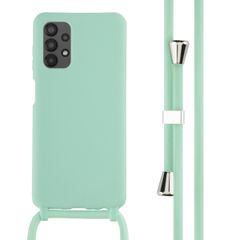 imoshion ﻿Coque en silicone avec cordon Samsung Galaxy A13 (4G) - Menthe verte