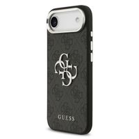 Guess Coque 4G Metal Logo Backcover Apple iPhone Air - Silver Edge - Black