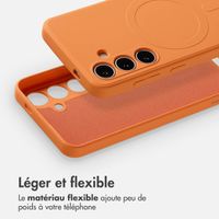 imoshion Coque Couleur avec MagSafe Samsung Galaxy S24 - Neon Orange