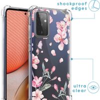 imoshion Coque Design avec cordon Samsung Galaxy A72 - Blossom Watercolor