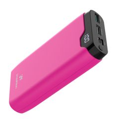 imoshion Batterie externe - 20.000 mAh - Quick Charge et Power Delivery - Rose vif