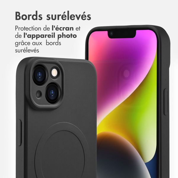 imoshion Coque Couleur avec MagSafe Apple iPhone 14 - Noir