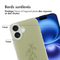imoshion Coque Design Apple iPhone 16 - Floral Green