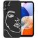 imoshion Coque Design Samsung Galaxy A14 (5G/4G) - Visage abstrait - Noir