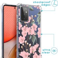 imoshion Coque Design avec cordon Samsung Galaxy A72 - Fleur - Cherry Blossom