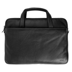 Accezz Leather Sac ordinateur 16 pouces - Noir