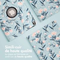 imoshion Coque tablette Design rotatif à 360° iPad 9 (2021) / iPad 8 (2020) / iPad 7 (2019) 10.2 pouces - Flowers