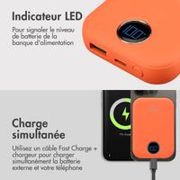 imoshion Batterie externe MagSafe - 10.000 mAh - Batterie externe sans fil - Abricot Crush Orange