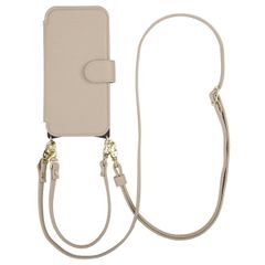 Selencia Étui Riva avec MagSafe et cordon de téléphone Samsung Galaxy S24 / S25 - Beige