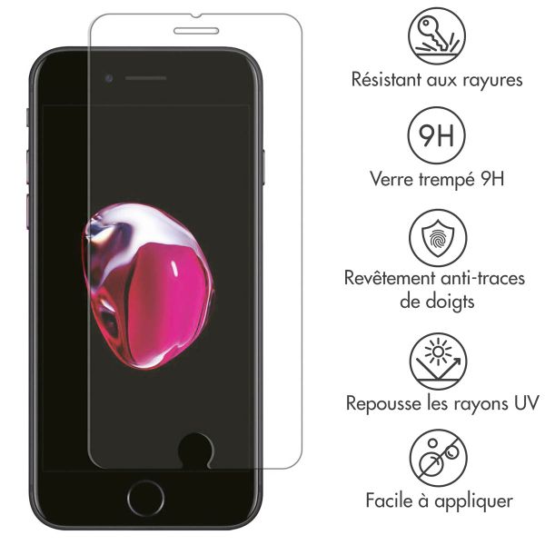 Accezz Protection d'écran en verre trempé Apple iPhone 8 Plus / 7 Plus