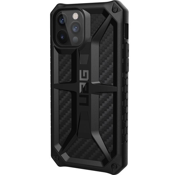 UAG Coque Monarch Apple iPhone 12 (Pro) - Carbon Fiber Black