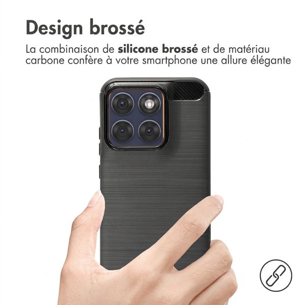 imoshion Coque Brushed Motorola Edge 70 Fusion - Noir
