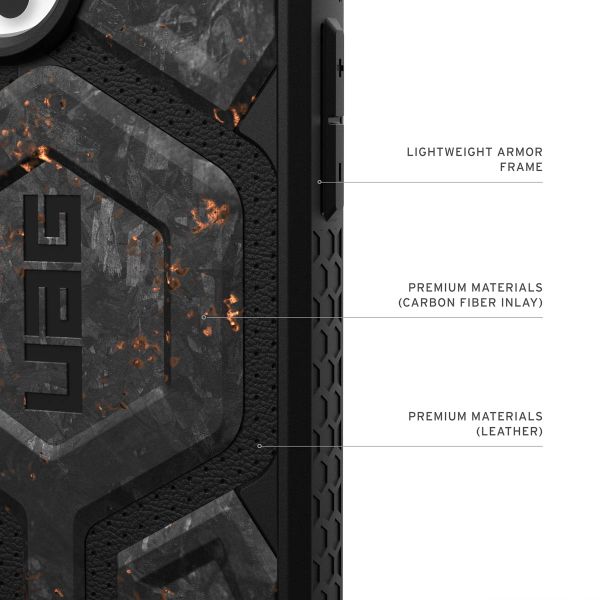 UAG Coque arrière Monarch Pro Apple iPhone 16 Pro Max - Forged Carbon
