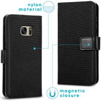 imoshion Étui de téléphone portefeuille Canvas Luxe Galaxy S7 - Noir