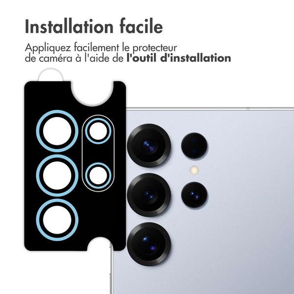 imoshion Lot de 2 protections d'objectif de caméra Samsung Galaxy S25 Ultra - Titanium Silverblue