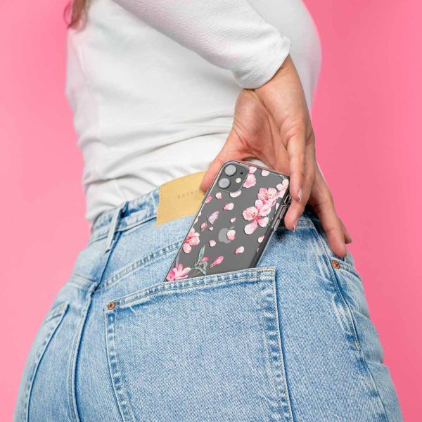 imoshion Coque Design Apple iPhone 13 Mini - Fleur - Rose