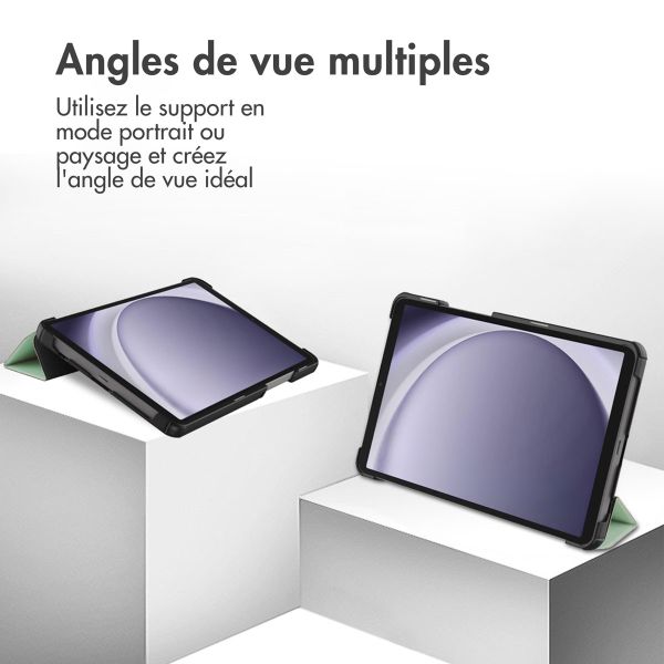 imoshion Coque tablette Trifold Samsung Galaxy Tab A11 / A9 8.7 pouces - Vert clair