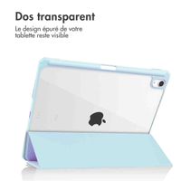 imoshion Coque tablette rigide Trifold Apple iPad Air 11 pouces (2025) M3 / (2024) M2 / Air 5 (2022) / Air 4 (2020) - Bleu clair