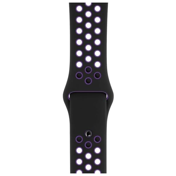 Apple Nike Sport bracelet Apple Watch Series 1-9 / SE - 38/40/41 mm / Series 10 - 42 mm - Black/Hyper Grape