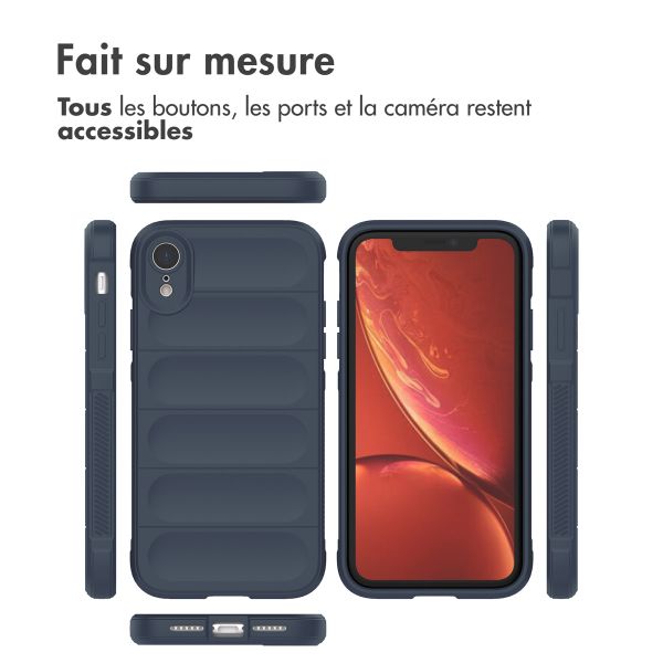 imoshion Coque arrière EasyGrip iPhone Xr - Bleu foncé